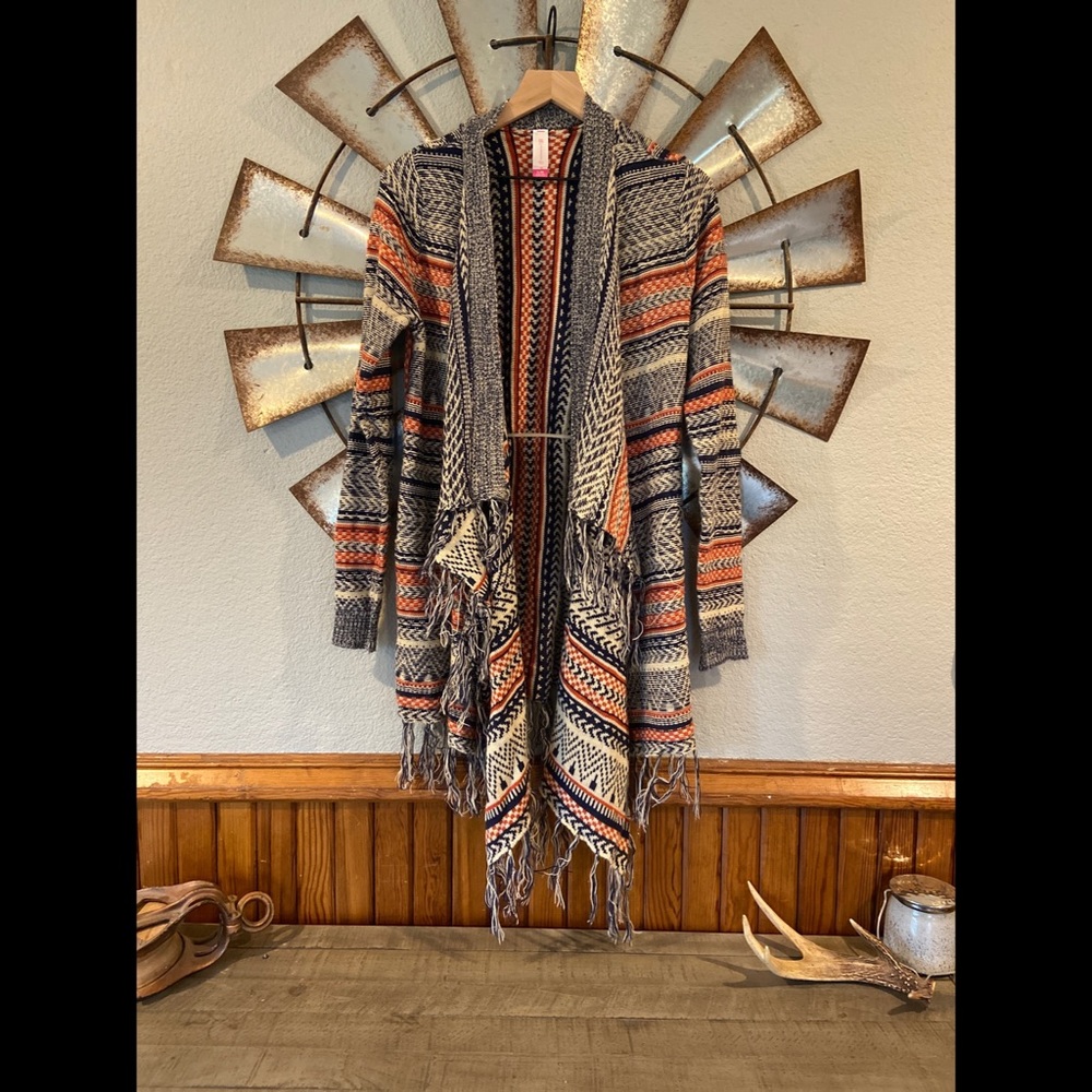 Western sweater cardigan